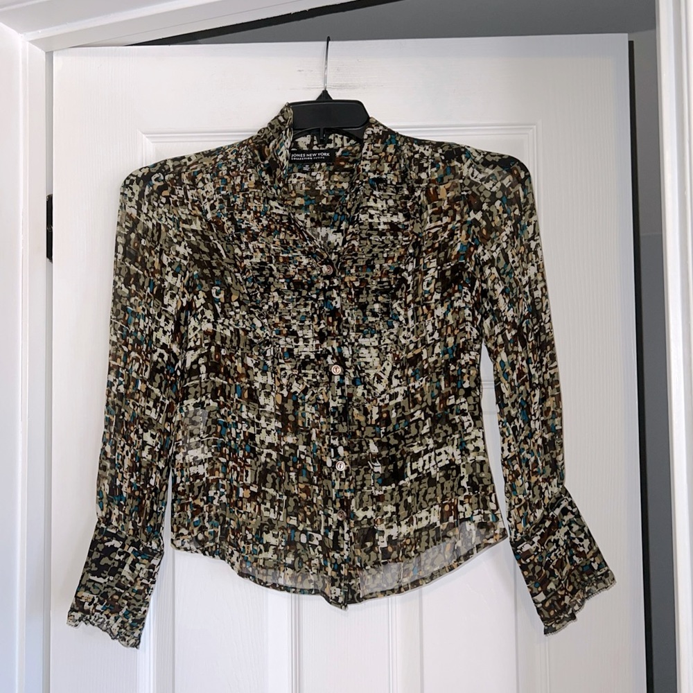 Women’s Jones New York Collection Petite 4P Button Down Blouse